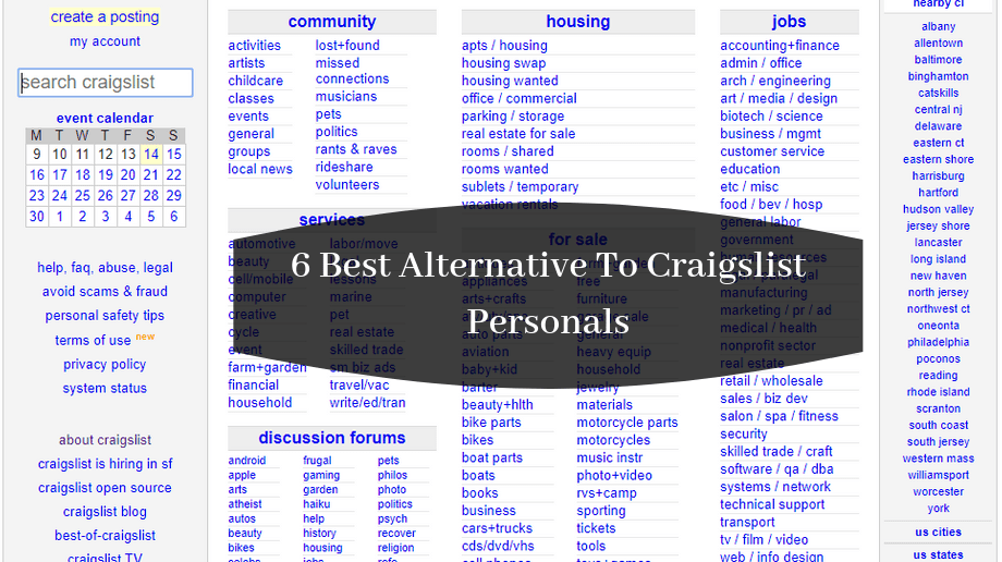 6 Best Alternative to craigslist personals To Post Free Ads Updated 2022